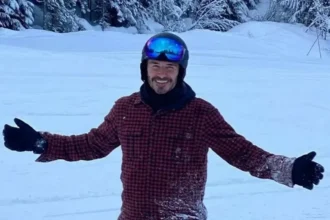 بيكهام ينقذ امرأة تعرّضت لسقوط في جبال الألب