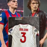 هدية ورسالة من مالديني لمدافع برشلونة