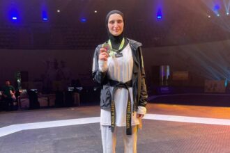 فادية خرفان تُحرز ذهبية بطولة الفجيرة للتايكواندو