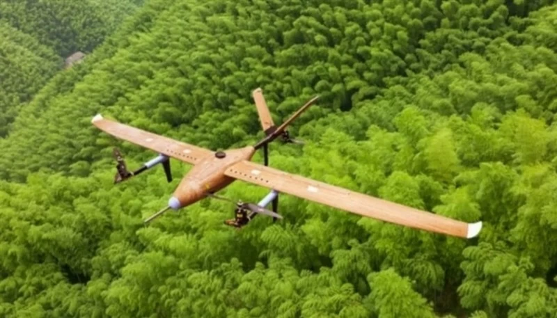 الصين تفاجئ العالم.. طائرة مسيرة مصنوعة من الخيزران