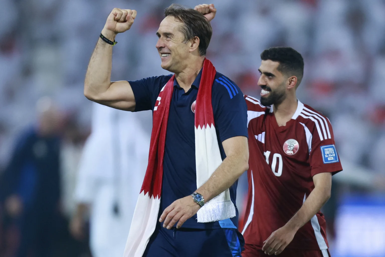 نجوم قطر يستعدون للمونديال تحت قيادة «لوبيتيغي» نجوم قطر يستعدون للمونديال تحت قيادة «لوبيتيغي»