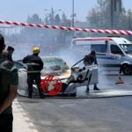 حريق ب 3 مركبات بالعقبة نتيجة إشعال مجموعة من الأحداث للنيران