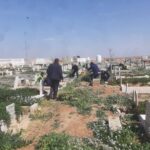 بلدية مادبا الكبرى تنفذ حملة صيانة في المقابر والحدائق