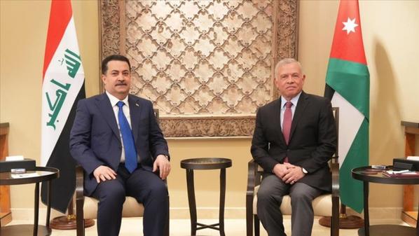 الملك لرئيس الوزراء العراقي: ضرورة وقف الحرب الدائرة واحترام سيادة الدول