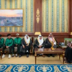 سعود بن نهار يستقبل رئيس ومنسوبي نادي المجد