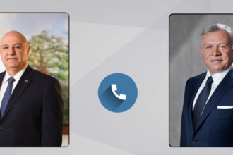 الملك يجري اتصالا هاتفيا مع الرئيس اللبناني ويؤكد وقوف الأردن إلى جانب لبنان