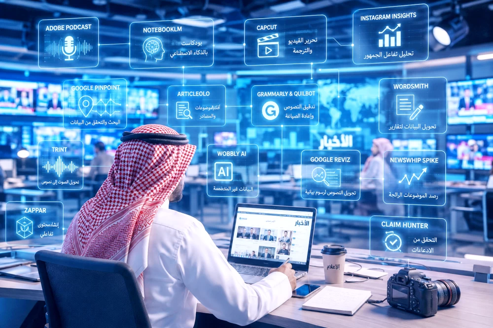 14 أداة ذكية تدعم الإعلاميين في غرف الأخبار