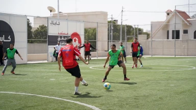 المنظمة الدولية للهجرة تنظم بطولة دوري العدالة في عمان
