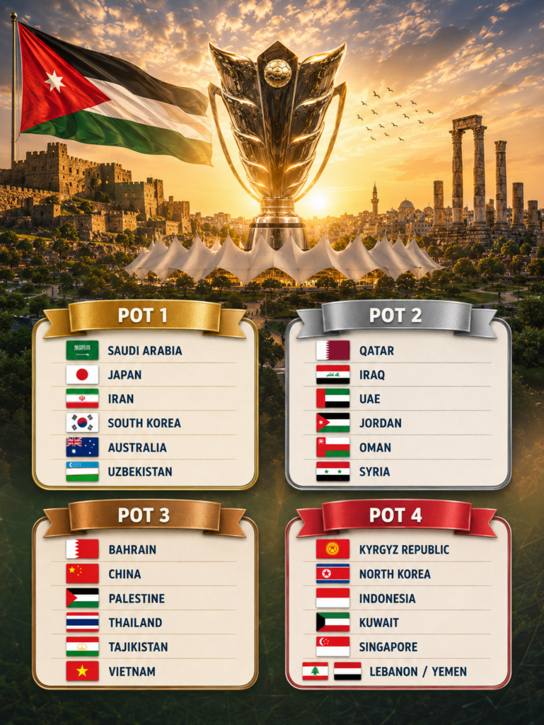 الأنظار تتجه للسعودية يوم السبت(05/09) .. النشامى يترقبون طريقهم في كأس آسيا 2027.