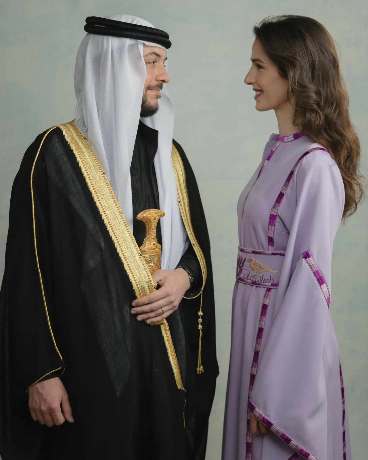 الأميرة رجوة تتألق بالثوب الأردني