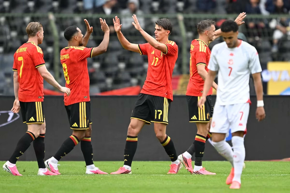 بالـ 5.. بلجيكا تقسو على تونس قبل كأس العالم