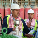 وزير الطاقة يفتتح مشروع نظام التضبيب في محطة رحاب