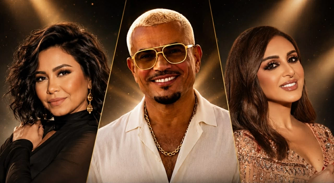 شيرين وعمرو وأنغام.. 7 نجوم يشعلون حفلات الجمعة في مصر