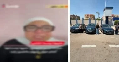 بسبب السير عكس الاتجاه.. مصريتان تضربان سيدة وتهشمان سيارتها