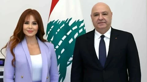 ماذا قالت كارول سماحة بعد لقائها الرئيس اللبناني؟