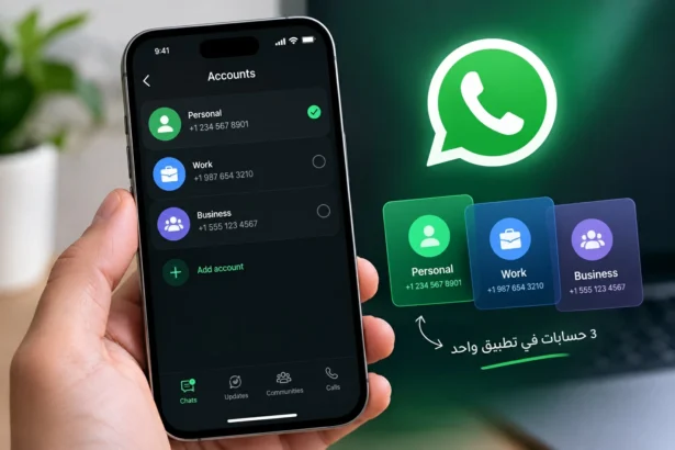 «واتساب» يفاجئ مستخدمي آيفون.. 3 حسابات في تطبيق واحد