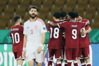 العنابي يصعق البحرين بثنائية