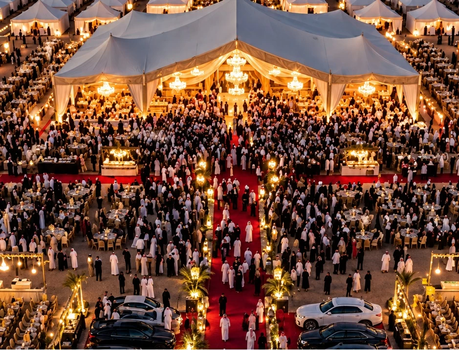 نصف مليار وسيارتا «بورش ولامبورغيني» وولائم ضخمة.. زفاف «السلطان» في مطروح 