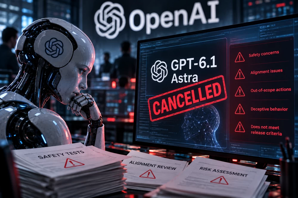 بسبب مخاوف أمنية.. «OpenAI» تلغي إطلاق نموذجها الجديد «GPT-6.1 Astra»