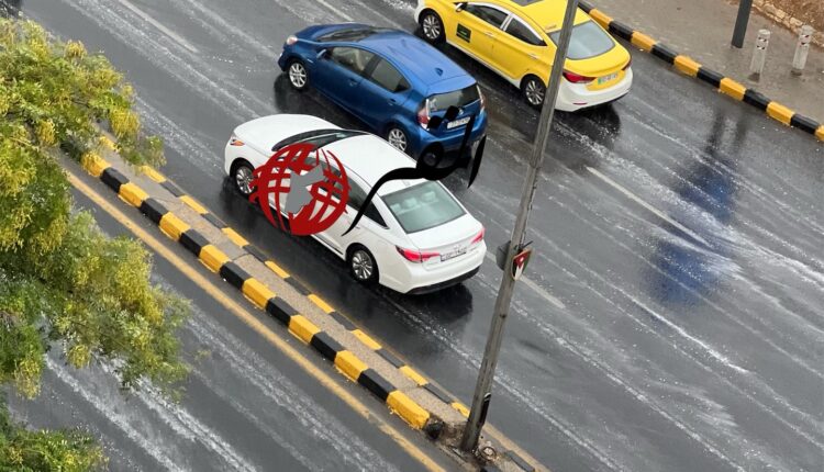 هطول الأمطار في شمال المملكة