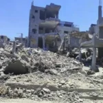 وفاة 11 نازحا وإصابة 14 وفقدان العشرات جراء انهيار بناية في مدينة غزة​ 