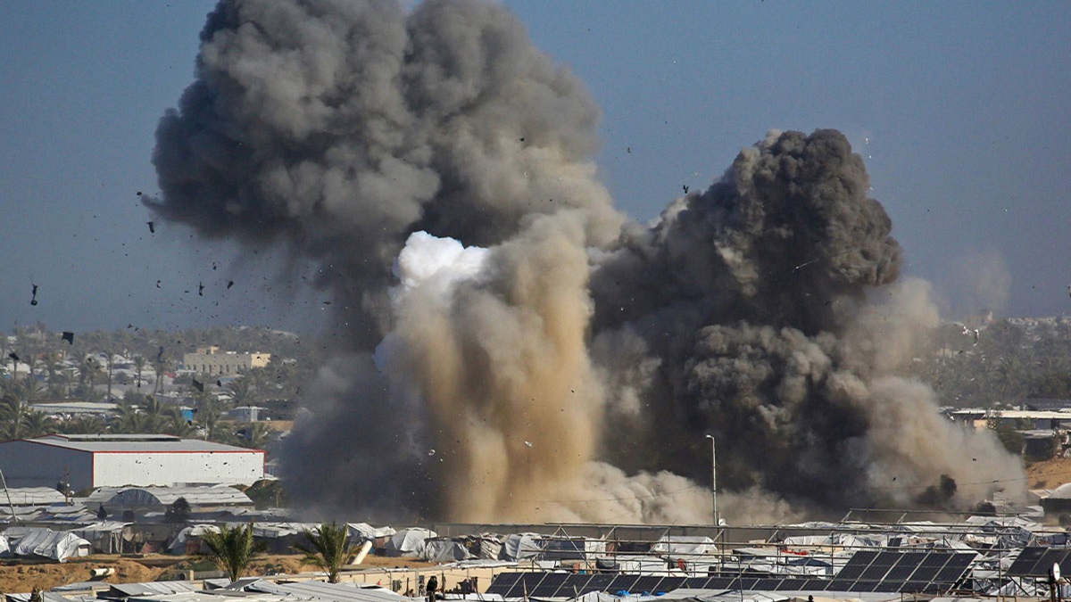 قطاع غزة: مصابون في قصف مسيرة إسرائيلية على خانيونس​ 