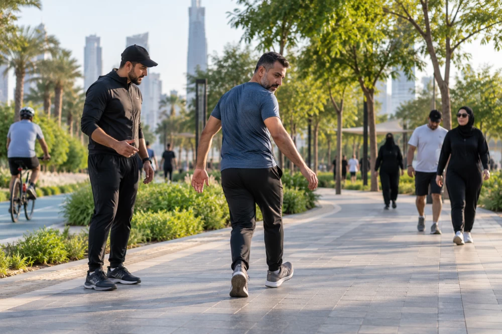 المشي للخلف.. التوازن بطريقة مختلفة