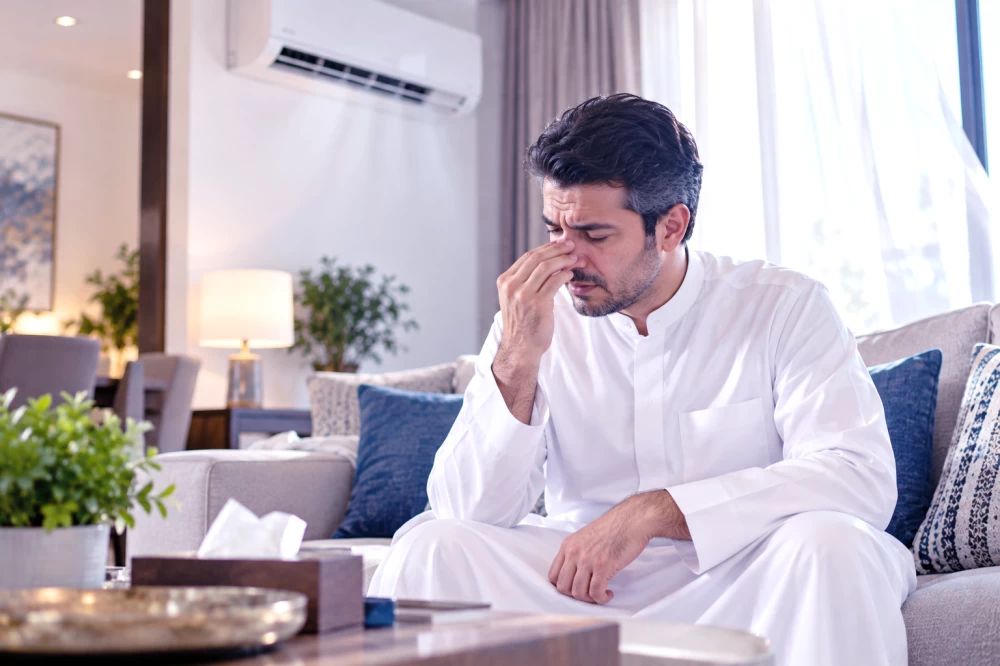 هواء التكييف يختبر صحة الأنف