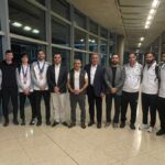 الأمير راشد يستقبل أبطال الاتحاد الأردني للتايكواندو لدى وصولهم المملكة